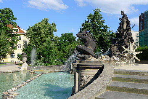 Neptunbrunnen im Garten des Marcolini-Palais